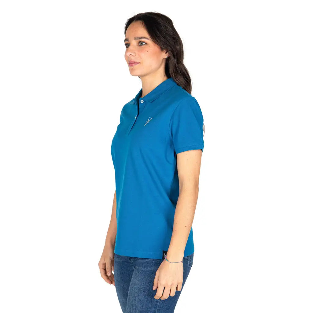 GRABS | Maglia polo donna a mezza manica con bottoni