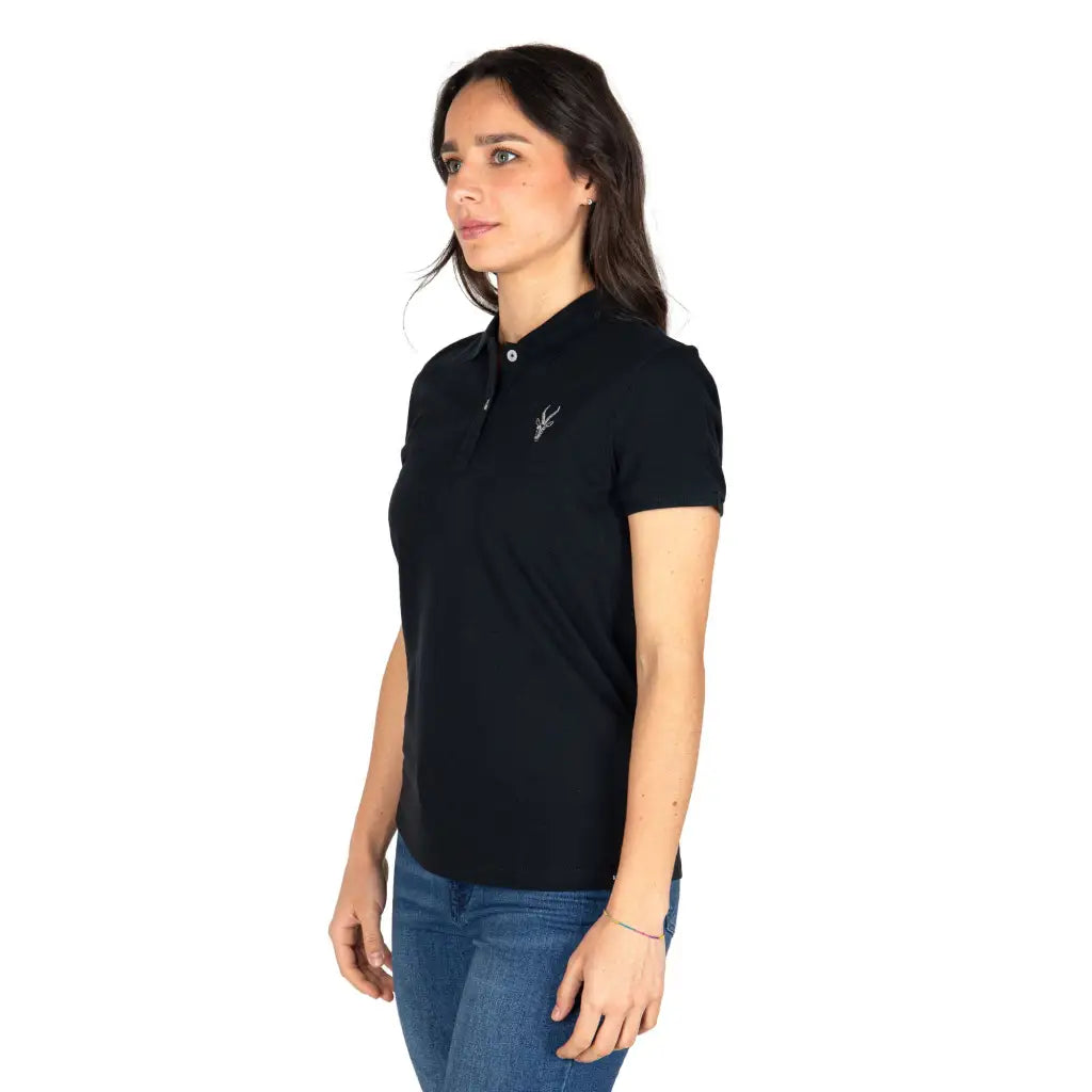 GRABS | Maglia polo donna a mezza manica con bottoni