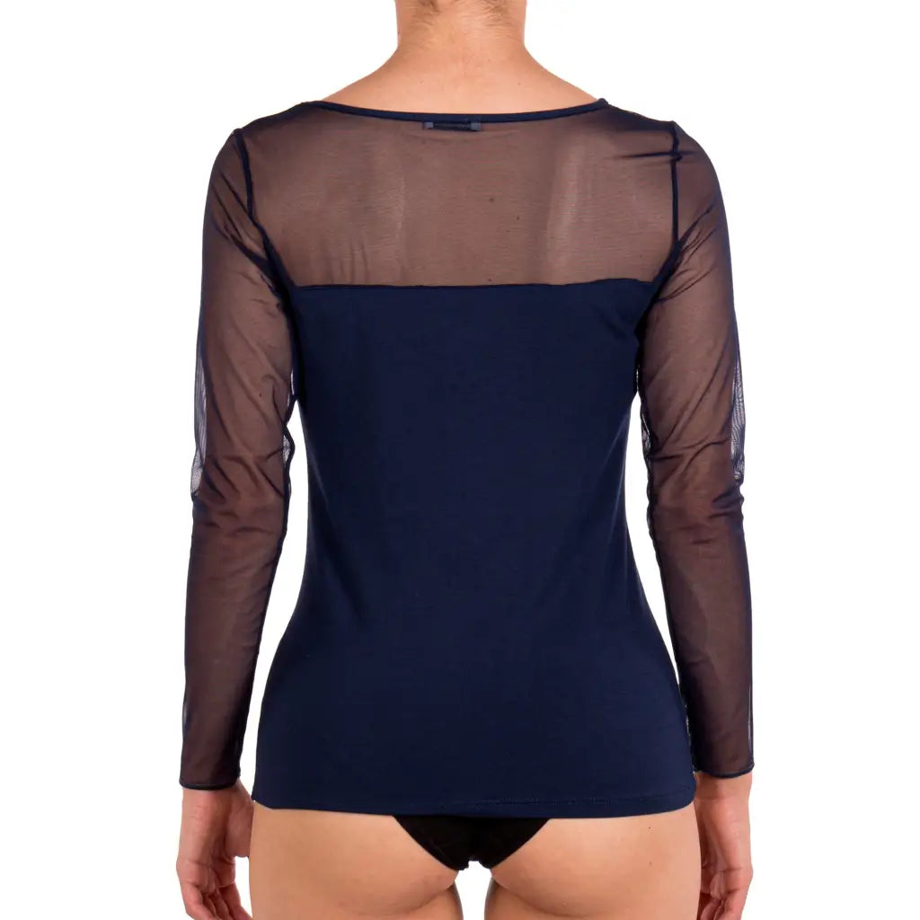 Maglia tulle manica lunga deals