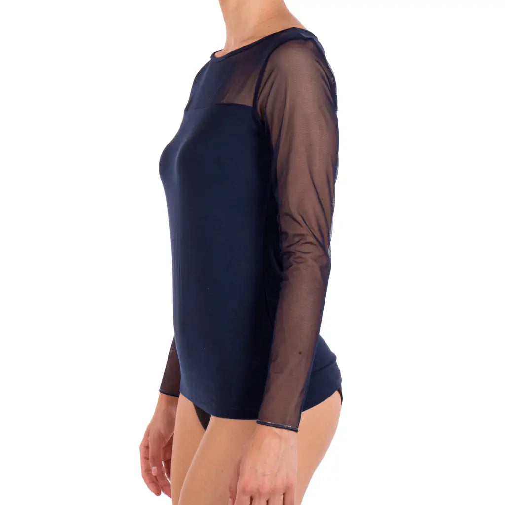 Maglia tulle manica lunga sales