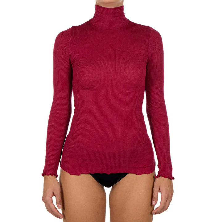 Mariotti lab maglia sottogiacca donna a lupetto manica lunga in