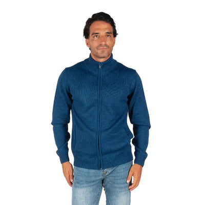 GRABS | Maglione uomo aperto con cerniera in lana | Grabs