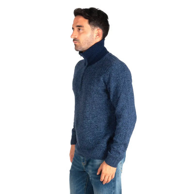 GRABS | Maglione uomo con zip in Lana moulinè | Grabs