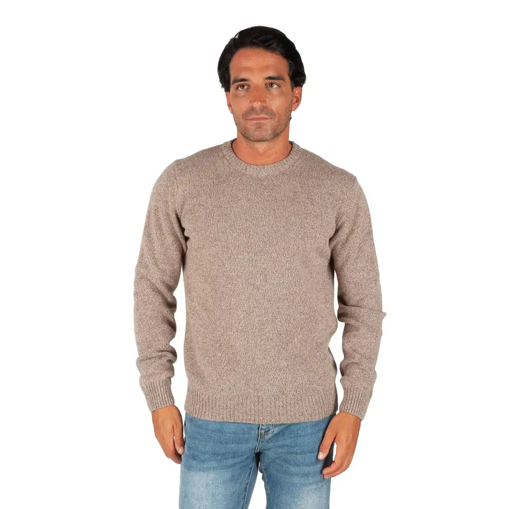 GRABS | Maglione uomo paricollo a manica lunga in lana