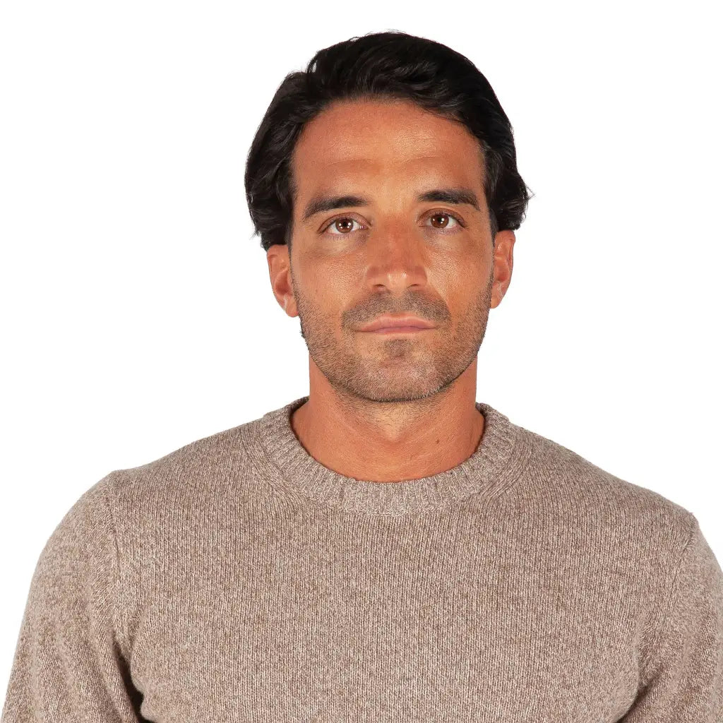 GRABS | Maglione uomo paricollo a manica lunga in lana