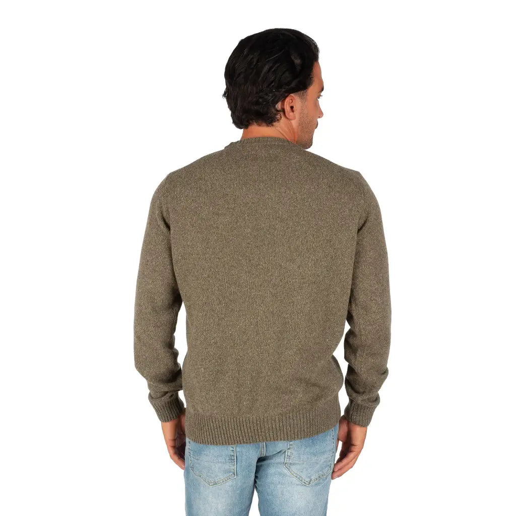 GRABS | Maglione uomo paricollo a manica lunga in lana