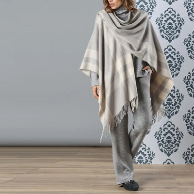 MARYPLAID - MARYHOME | Mantella donna con frange effetto