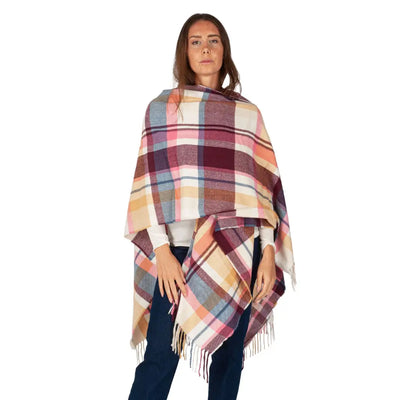 MARYPLAID - MARYHOME | Mantella effetto lana con frange