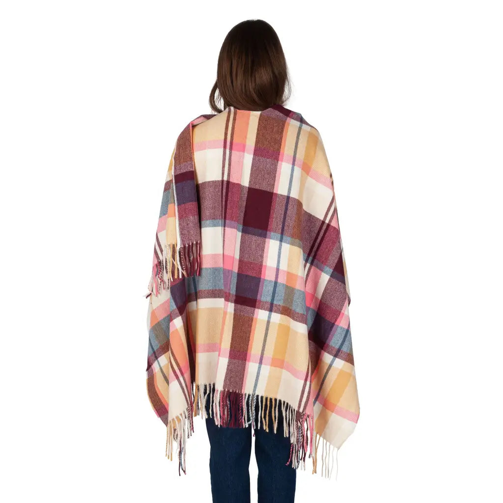 MARYPLAID - MARYHOME | Mantella effetto lana con frange