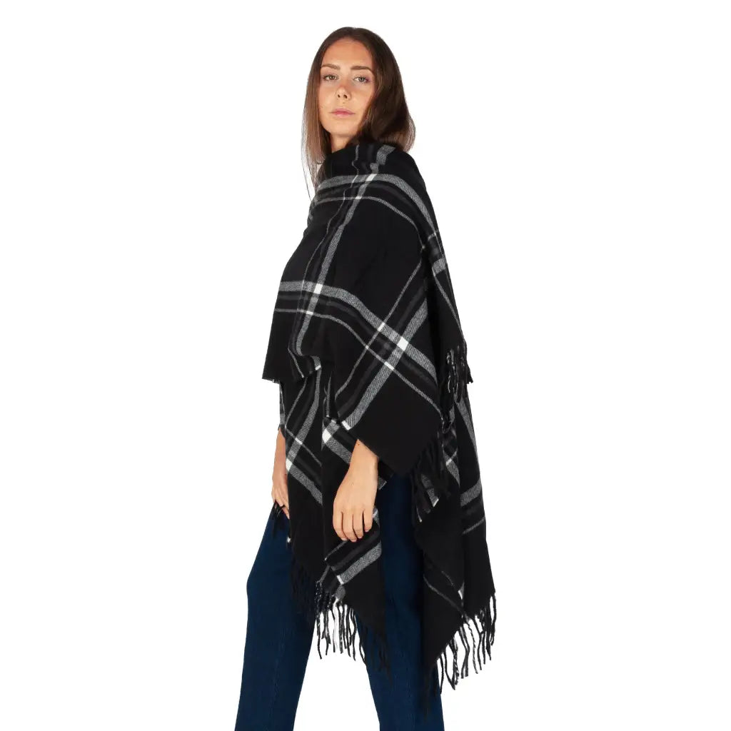 MARYPLAID - MARYHOME | Mantella effetto lana con frange