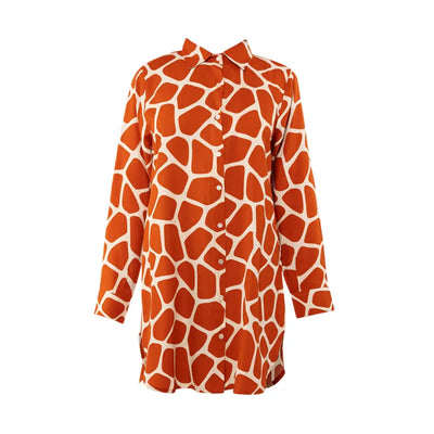 VERDISSIMA | MAXI CAMICIA ABITO IN VISCOSA IN FANTASIA