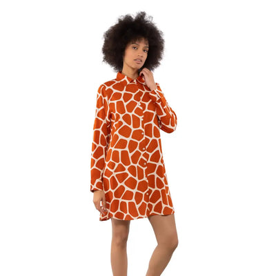 VERDISSIMA | MAXI CAMICIA ABITO IN VISCOSA IN FANTASIA