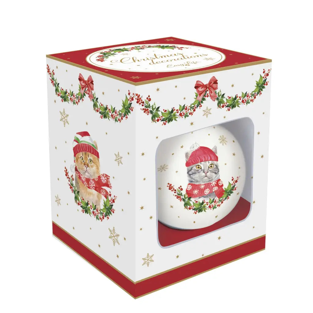 EASY LIFE | Palline di Natale in ceramica diametro 7 cm