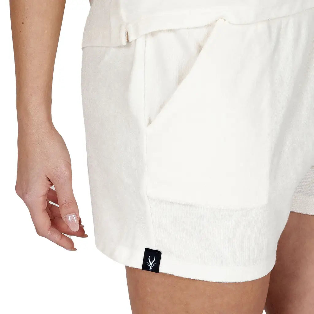 GRABS | Pantaloncino shorts donna in spugna di cotone Terry