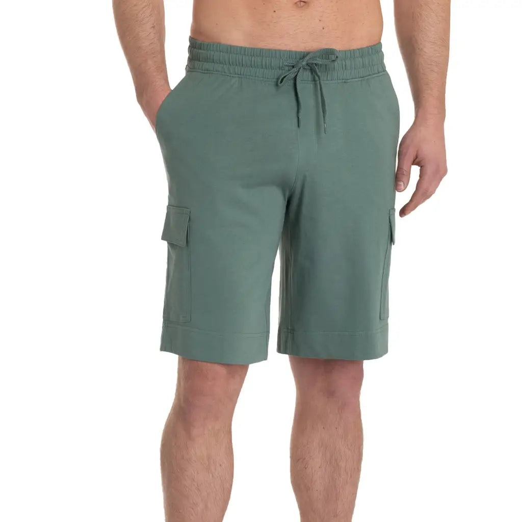 RAGNO | Pantalone a bermuda uomo con tasche cargo in jersey