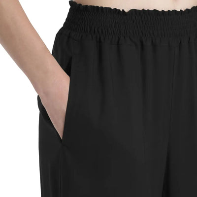 RAGNO | Pantalone donna ampio in viscosa a tinta unita