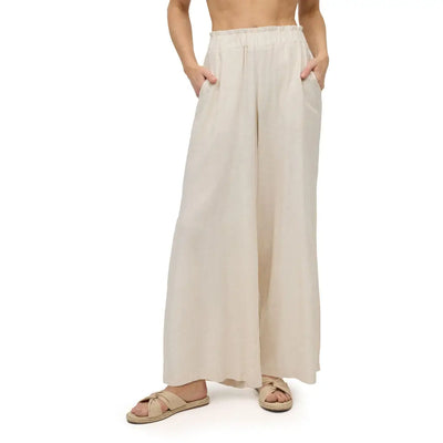 YSABEL MORA | Pantalone lungo ampio con spacchi laterali
