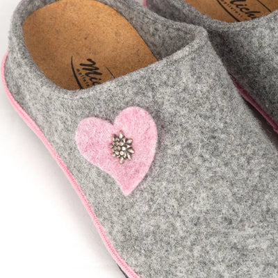 MICHELLE | Pantofola donna in lana cotta con plantare