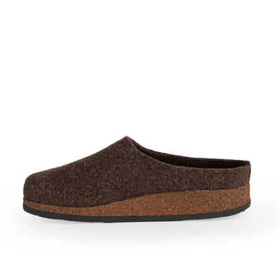 LE TIROLESI | Pantofole uomo in lana cotta con suola