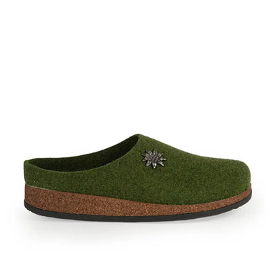 LE TIROLESI | Pantofole uomo in lana cotta con suola