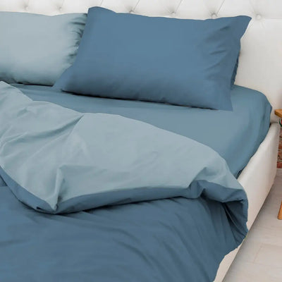DAUNEX | Parure copripiumino Easy Bicolore in puro cotone