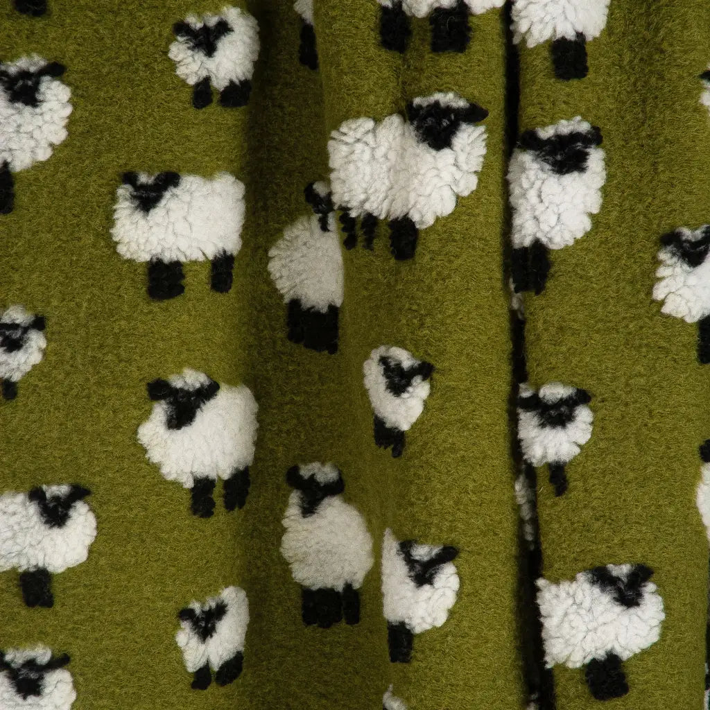 ZITA DEL FORTE | Pecorella plaid in Lana cotta