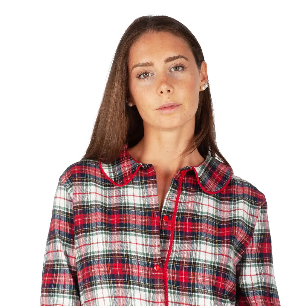 MARYPLAID - MARYHOME | Pigiama donna a perto davanti