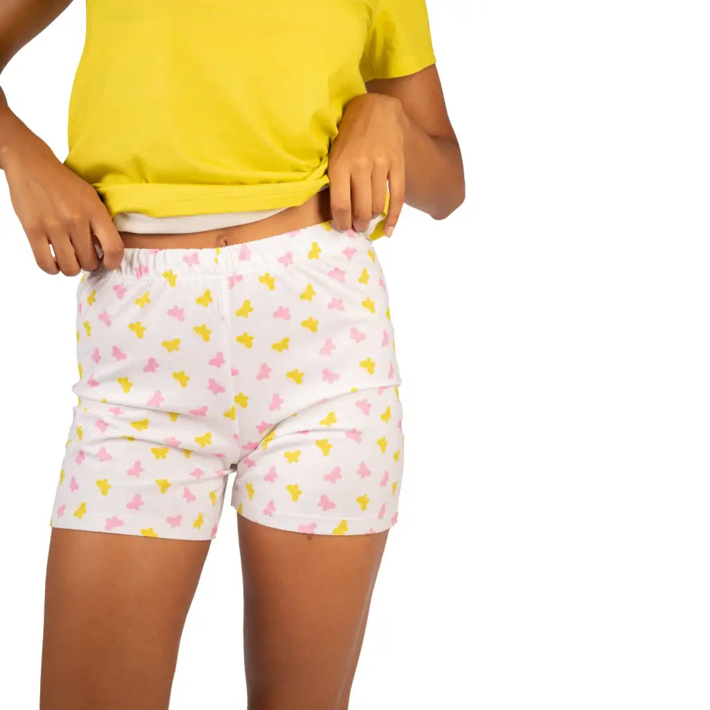 BRILLIAMO | Pigiama donna a serafino corto in puro cotone
