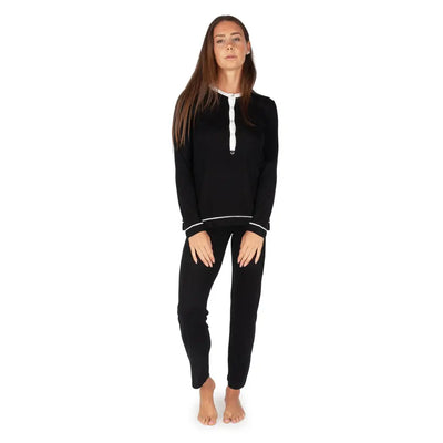 MARYPLAID - MARYHOME | Pigiama donna a serafino lungo