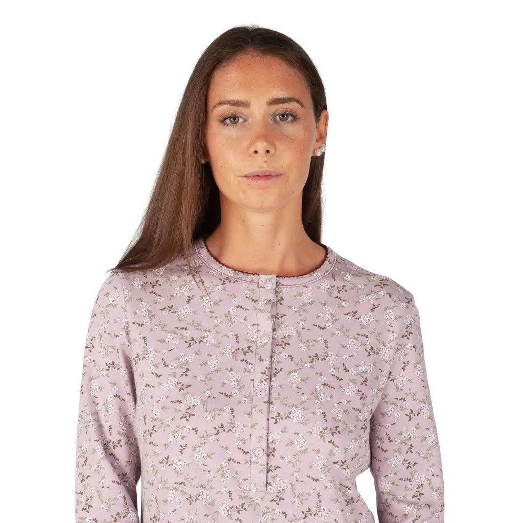 LINCLALOR | Pigiama donna a serafino a manica lunga
