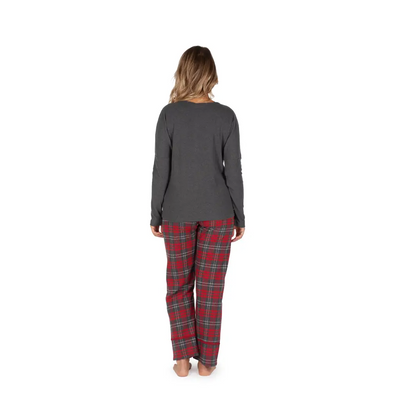MARYPLAID - MARYHOME | Pigiama donna a serafino a manica