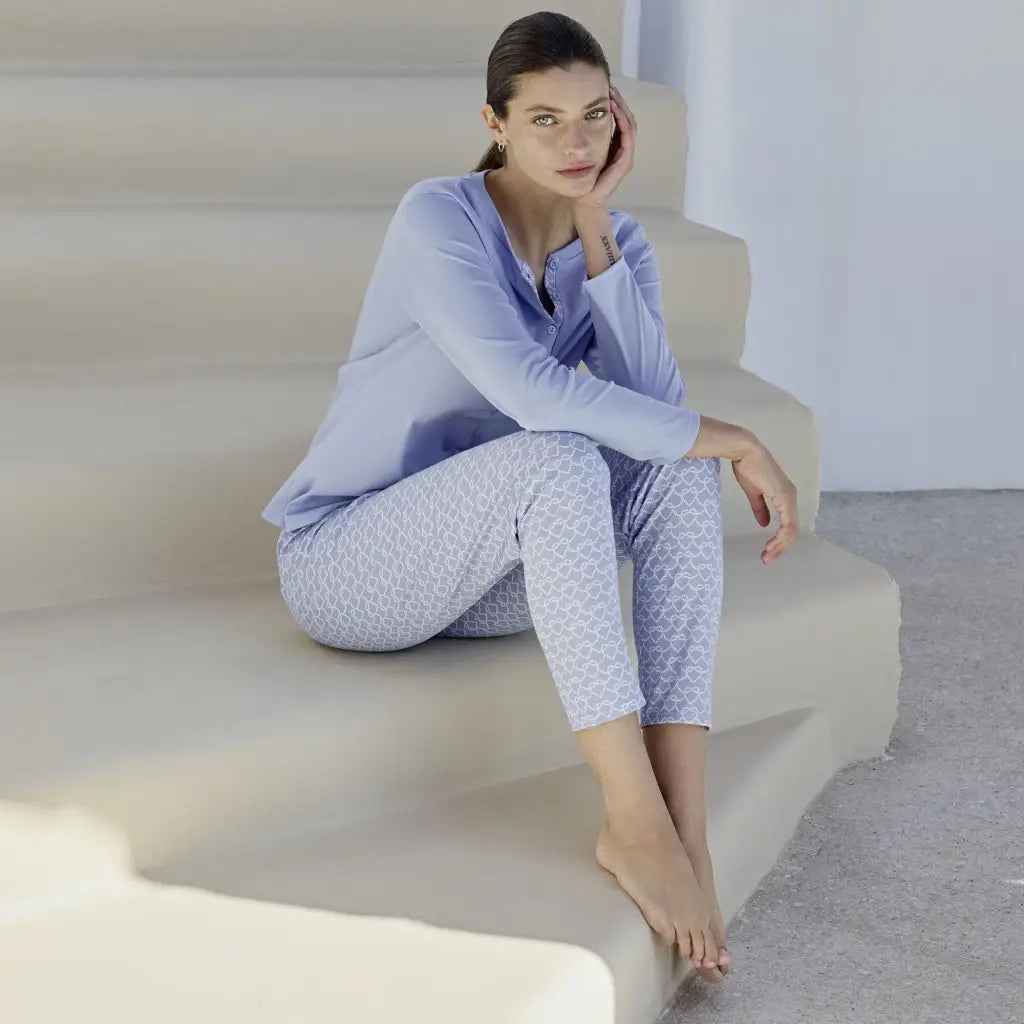 Donna Cotone Leggero Pigiami Jadea Amazon Pigiama Di Cotone Donne