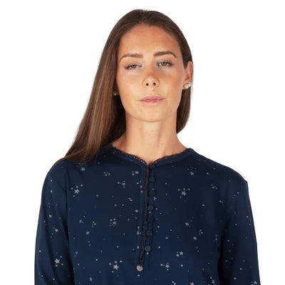 MARYPLAID - MARYHOME | Pigiama donna a serafino a manica