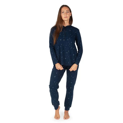 MARYPLAID - MARYHOME | Pigiama donna a serafino a manica