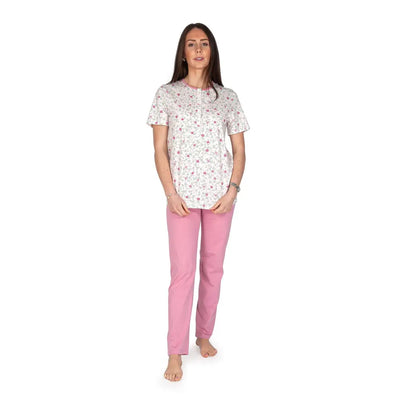LINCLALOR | Pigiama donna a serafino a mezza manica