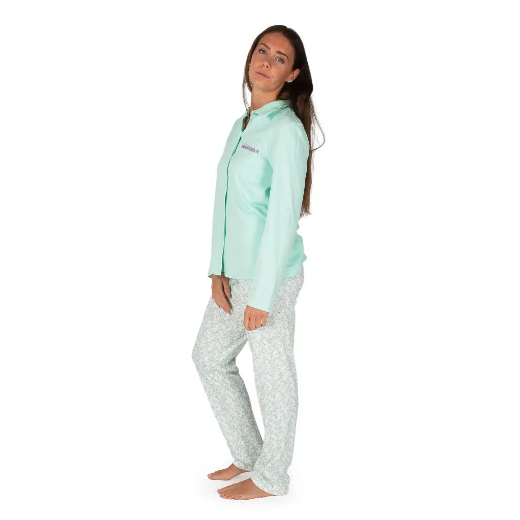LINCLALOR | Pigiama donna aperto a manica lunga