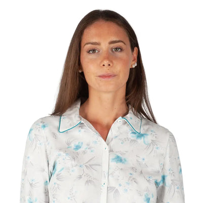 LINCLALOR | Pigiama donna aperto con colletto a manica