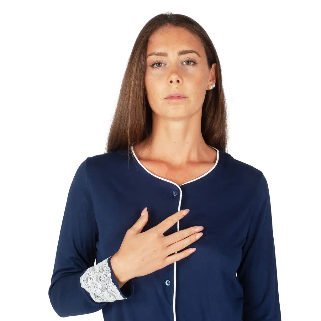 MARYPLAID - MARYHOME | Pigiama donna aperto davanti