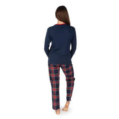 MARYPLAID - MARYHOME | Pigiama donna paricollo a manica