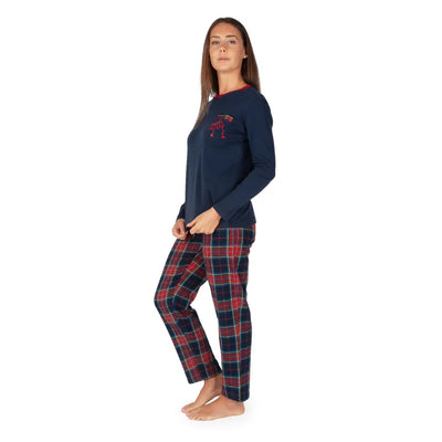 MARYPLAID - MARYHOME | Pigiama donna paricollo a manica