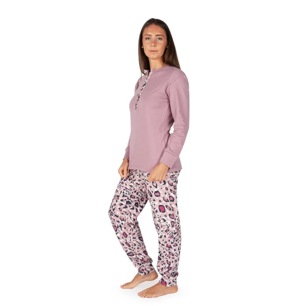 MARIOTTI LAB | Pigiama donna serafino con polsini