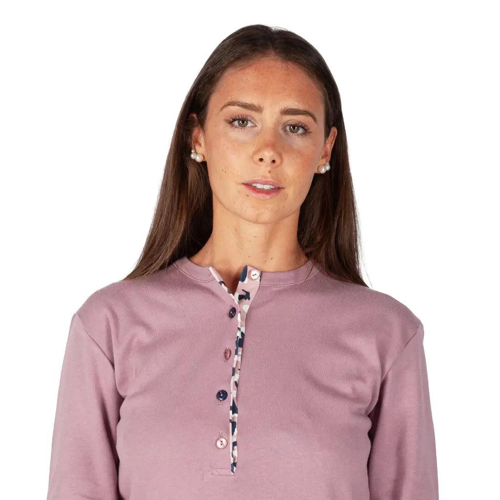 MARIOTTI LAB | Pigiama donna serafino con polsini