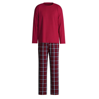 CALIDA | Pigiama uomo a paricollo a manica lunga in puro