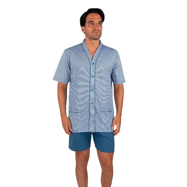 Pigiama Estivo Uomo Corto Gu00d6TZBURG Shorty U00bbManhattanu00ab