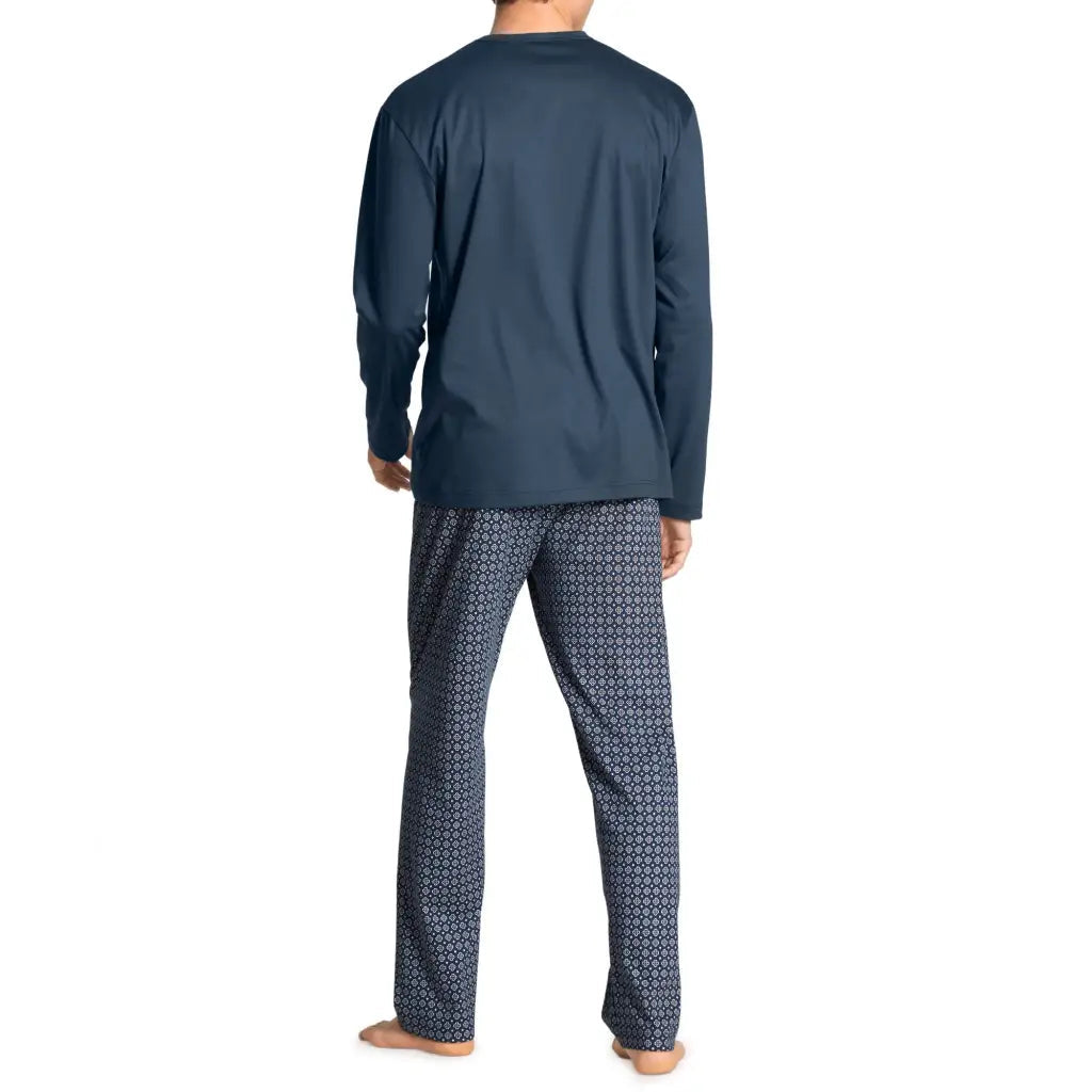 CALIDA | Pigiama uomo con scollo V a manica lunga in cotone