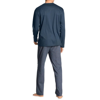 CALIDA | Pigiama uomo con scollo V a manica lunga in cotone
