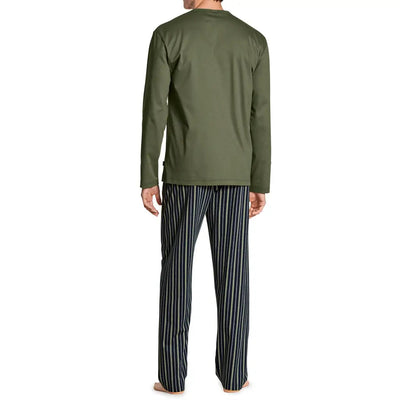CALIDA | Pigiama uomo con scollo V a manica lunga in cotone