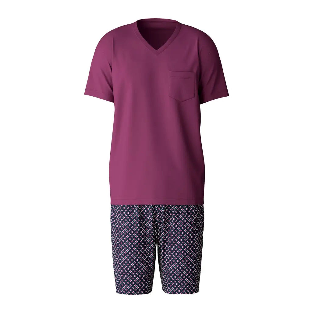 CALIDA | Pigiama uomo corto con scollo a V Streamline