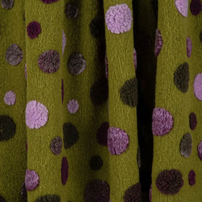 ZITA DEL FORTE | Pois plaid in Lana cotta con rifinitura