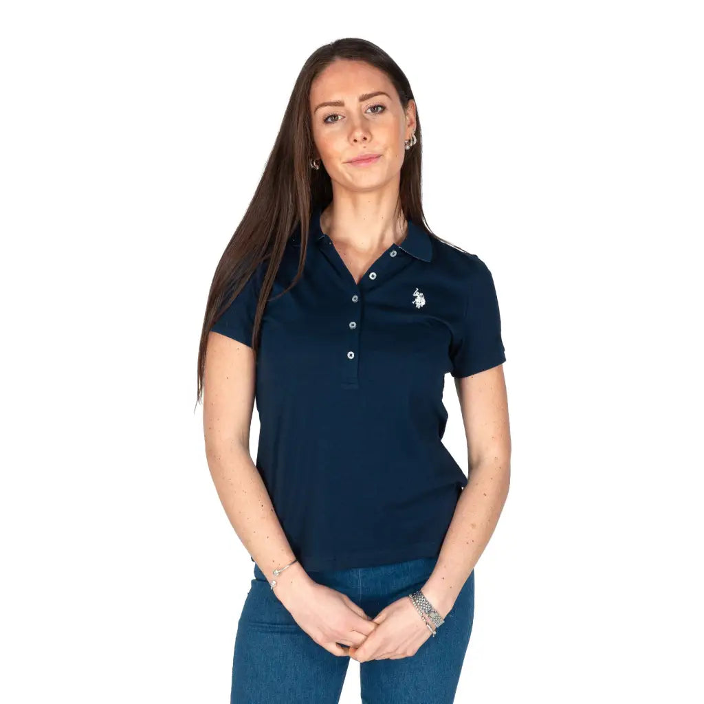 U.S. POLO ASSN. | Polo donna a mezza manica in cotone